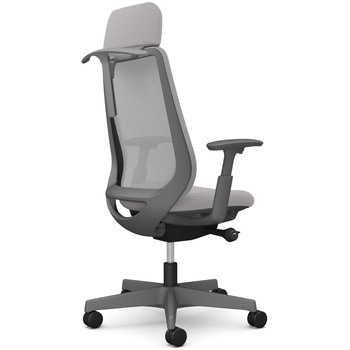 注文コード:26243360 ポータムシリーズ/可動肘/背メッシュ/EXスタンダードタイプ/ダークグレーボディ/ハンガー有/ランバー無/ナイロンキャスター オカムラ(岡村製作所)