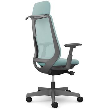 注文コード:26243439 ポータムシリーズ/可動肘/背メッシュ/EXスタンダードタイプ/ダークグレーボディ/ハンガー有/ランバー無/ナイロンキャスター オカムラ(岡村製作所)