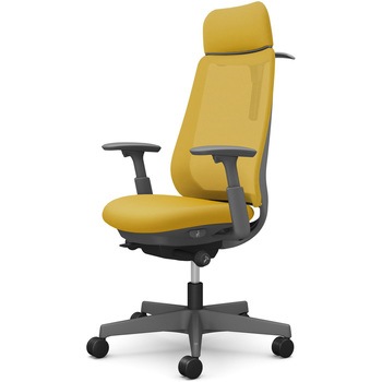 注文コード:26243500 ポータムシリーズ/可動肘/背メッシュ/EXスタンダードタイプ/ダークグレーボディ/ハンガー有/ランバー無/ナイロンキャスター オカムラ(岡村製作所)