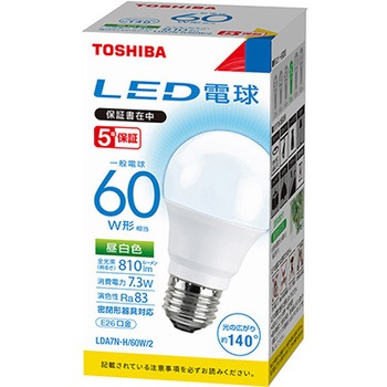 注文コード:26447297 電球/LED 昼白色 AC100V/7.3W/E26 エスコ