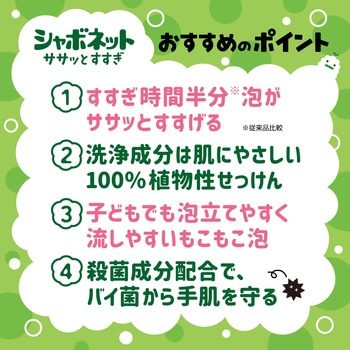 注文コード:28633004,28633029 シャボネット ササッとすすぎ - SARAYA(サラヤ)
