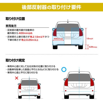 注文コード:28656506 後部反射器 - エーモン