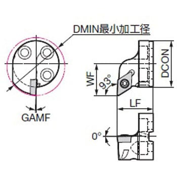 注文コード:31049544,31049560,31049569,31049578 内径旋削用 スマートダンパー 交換式ヘッド(ポジティブインサート用) SDUC 倣い加工 住友電工ハードメタル
