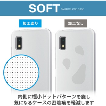 注文コード:31177285 AQUOS wish3 (SH-53D) ケース ソフト 衝撃吸収 背面カメラ周り保護 ストラップホール付 - エレコム