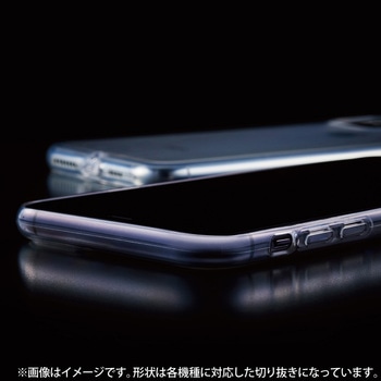 注文コード:31177285 AQUOS wish3 (SH-53D) ケース ソフト 衝撃吸収 背面カメラ周り保護 ストラップホール付 - エレコム