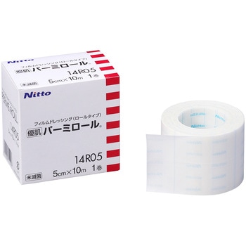 ニトリート 優肌パーミロール 14R05 5CM×10M 1カンイリ ドレッシング材 25-3663-00 ニトムズ