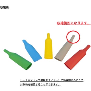 注文コード:34690765,34690774,34690783,34690792,34690801,34690817,65501415,65501433,65501458,65501476 カラー収縮チューブ(青) - デンカエレクトロン