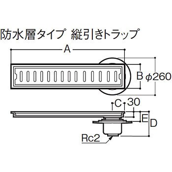 TOTO 【YTB600D-11】 浴室排水ユニット（部品） 木材・建築資材・設備