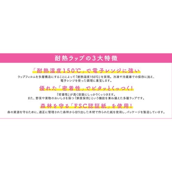 注文コード:41640334 電子レンジに強い!耐熱ラップ22CM×20M - 宇部フィルム