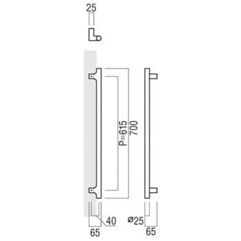 注文コード:41653266 【オーダー】ドアハンドル 丸型 振り出しタイプ T1122 UNION(ユニオン)