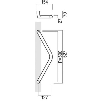 注文コード:41654824 【オーダー】ドアハンドル 丸型 振り出しタイプ T2051 UNION(ユニオン)