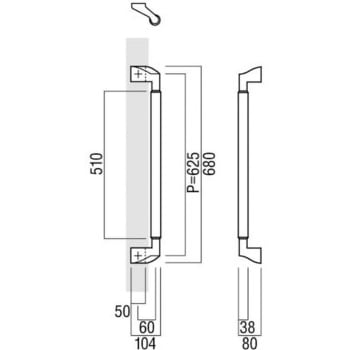 注文コード:41660406 【オーダー】ドアハンドル 丸型 振り出しタイプ T821 UNION(ユニオン)