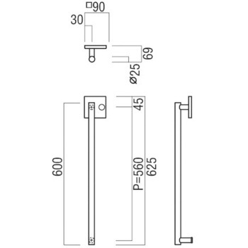 注文コード:41660528,41660537 【オーダー】ドアハンドル 丸型 ストレートタイプ T9000 UNION(ユニオン)