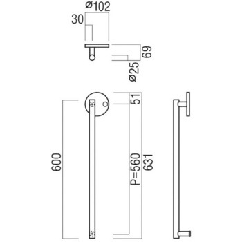 注文コード:41660546,41660555 【オーダー】ドアハンドル 丸型 ストレートタイプ T9000 UNION(ユニオン)