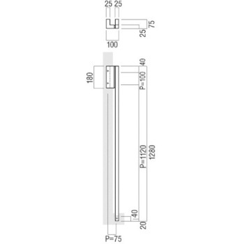 注文コード:41660607,41660616 【オーダー】ドアハンドル 角型 振り出しタイプ T9100 UNION(ユニオン)