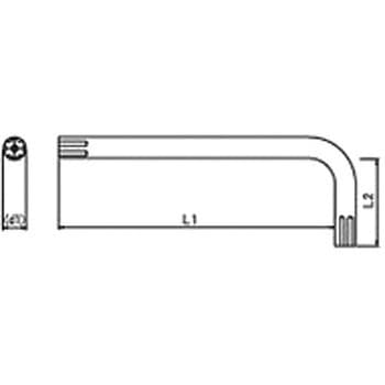 注文コード:41836182,41836191,41836207,41836216,41836225,41836234,41836243,41836252,41836261 TRF/いたずら防止用ねじ 6ーロブ用L型レンチ (鉄/三価ホワイト)(小箱) サイマコーポレーション