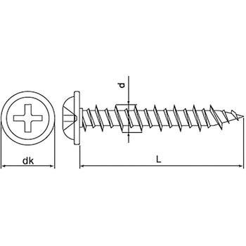 注文コード:42894512 Pレスアンカーナベワッシャーヘッド PWVタイプ(鉄/ラスパートシルバー)(小箱) サンコーテクノ