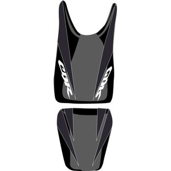シートカバー CBR 125 ブラック/ブラック/ホワイト レター (08) BAGSTER (バグスター)