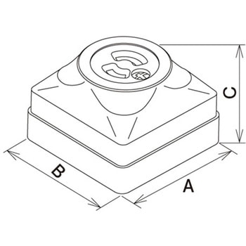 注文コード:44126496 250V/30A引掛け露出コンセント(3P) エスコ