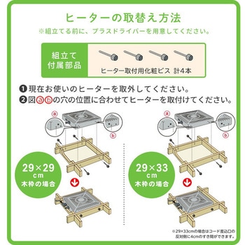 注文コード:44644689 こたつ用取替ヒーター - METRO