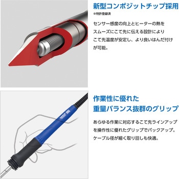注文コード:44678229 リワークステーション FX-973 100V 2極接地プラグ - HAKKO(白光)