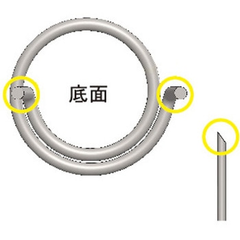 注文コード:45206387 フラット杭 Φ35 浅野木工所