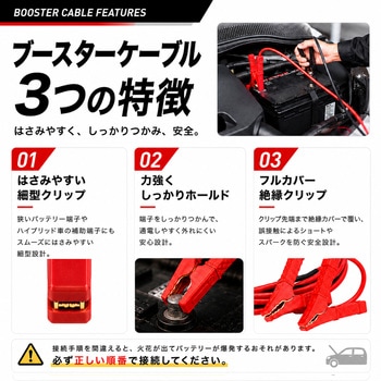 注文コード:00695716 ブースターケーブル120A5M - AUG