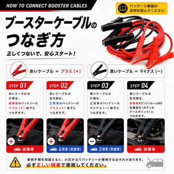 注文コード:00695716 ブースターケーブル120A5M - AUG