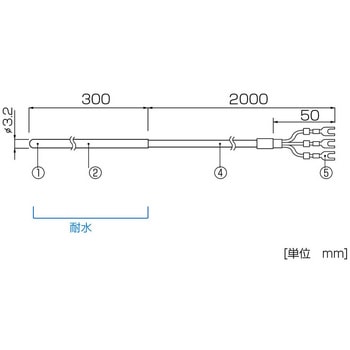 ステンレス保護管付 温度センサ エスペックミック