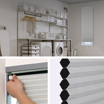 注文コード:46195375 自由に幅詰め可能!フリーカットハニカムブラインド 45×110cm (遮光タイプ) ホームテイスト