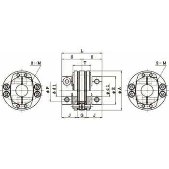 精密バネ軸継手 TCDシリーズ 酒井製作所