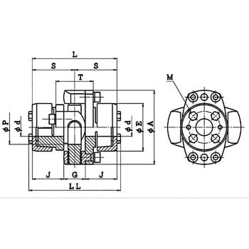 注文コード:46930597,46933722,46933896 精密補正軸継手 UCNシリーズ 酒井製作所