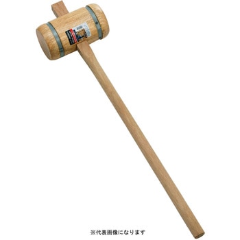 イタヤ材 金巻丸型掛矢 浅野木工所