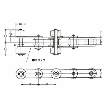 注文コード:48188077,48188086,48188095,48188104,48188113,48188122,48188131,48188147,48188156,48188165,48188174,48188183,48188341,48188357,48188366,48188375,48188384,48188393,48188402,48188411,48188427,48188436,48188445,48188576,48188585,48188594,48188603,48188612,48188621,48188761,48188777,48188786,48188795,48188804,48188813,48201142,48201151,48201167,48201176,48201185,48201194,48201203,48201212,48201377,48201386,48201395,48201404,48201413,48201422,48201431,48201447,48201571,48201587,48201596,48201605,48201727,48201736,48201745,48201754 サイドローラ付 バイピッチチェーン 椿本チエイン