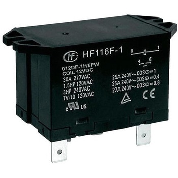 注文コード:48309023 Hongfa Europe GMBH リレー 12V dc SPNO 30 A フランジ取り付け Hongfa(ホンファ)