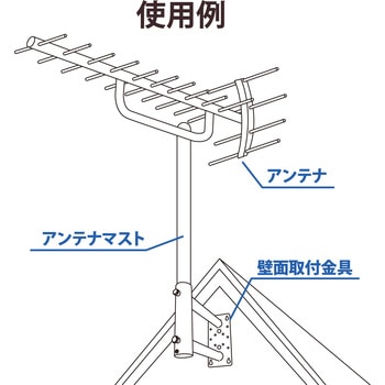 注文コード:49133832 突出し金具(溶融亜鉛メッキ) UHFアンテナ用 - DXアンテナ