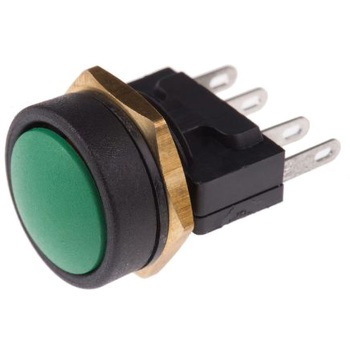 注文コード:49298604 ITW 押しボタンスイッチ 10 A @ 250 V ac モーメンタリ パネルマウント ITW