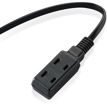注文コード:49322866 電源タップ 延長コード 3個口 2P 小型 モバイル 持ち運び用 二重被ふく 125V - エレコム