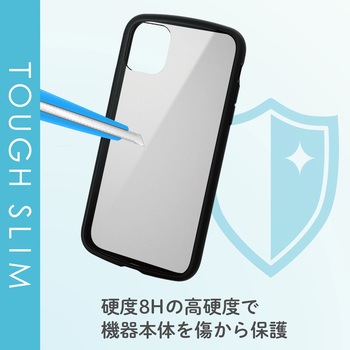 注文コード:49673838 iPhone 11 ケース カバー TPU ポリカーボネート フレームカラー 耐衝撃 ストラップホール付 - エレコム