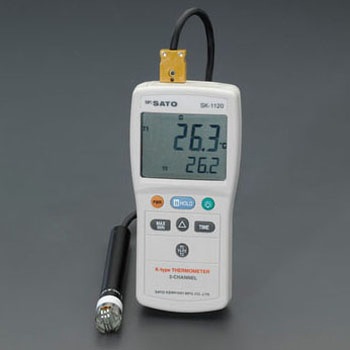 EA701SG-2 -203.3/+1368℃ デジタル温度計(2チャンネル) エスコ 50162482