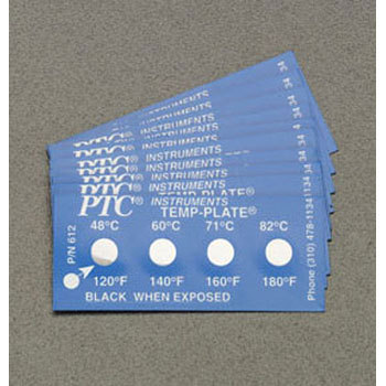 EA722ZA-1 37， 48， 60， 71℃ 温度管理用ラベル(10枚) エスコ 50176105