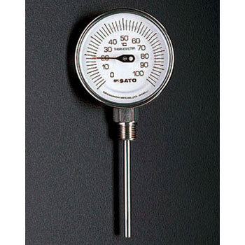 EA727AB-52 -30-50℃/100mmバイメタル式温度計 エスコ 50189518