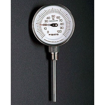 EA727AB-62 0-150℃/100mm バイメタル式温度計 エスコ 50189572