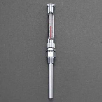 EA727AD-1 -20-50℃/ 50mm 温度計・丸型保護枠付(直型) エスコ 50189633