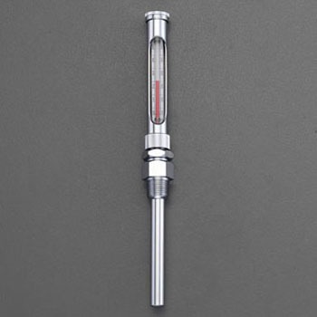 EA727AD-2 -20-50℃/100mm 温度計・丸型保護枠付(直型) エスコ 50189737