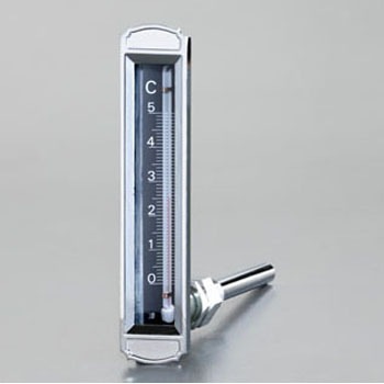 EA727AD-34 0- 50℃/ 50mm 温度計・平型保護枠付(L型) エスコ 50189877