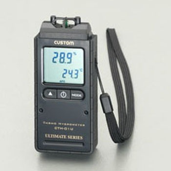 EA742EA-6 0-60℃ デジタルコンパクト温度・湿度計 エスコ 50195032