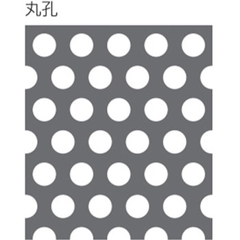 注文コード:50660112 1000x 500x2.0mm/ 6mm パンチングメタル(アルミ製) - エスコ