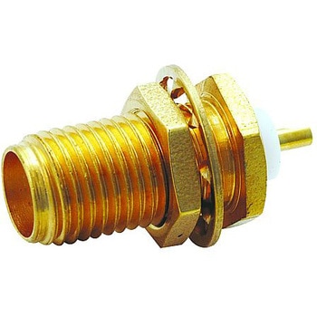 RF/同軸 SMA バルクヘッド ジャック STR 50 Ω ソルダー KEYSTONE