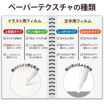注文コード:53474953 iPad 10.2インチ 第9/8/7世代 フィルム ペーパーライク 紙のような描き心地 文字用 なめらかタイプ 反射防止 指紋防止 気泡防止 - エレコム